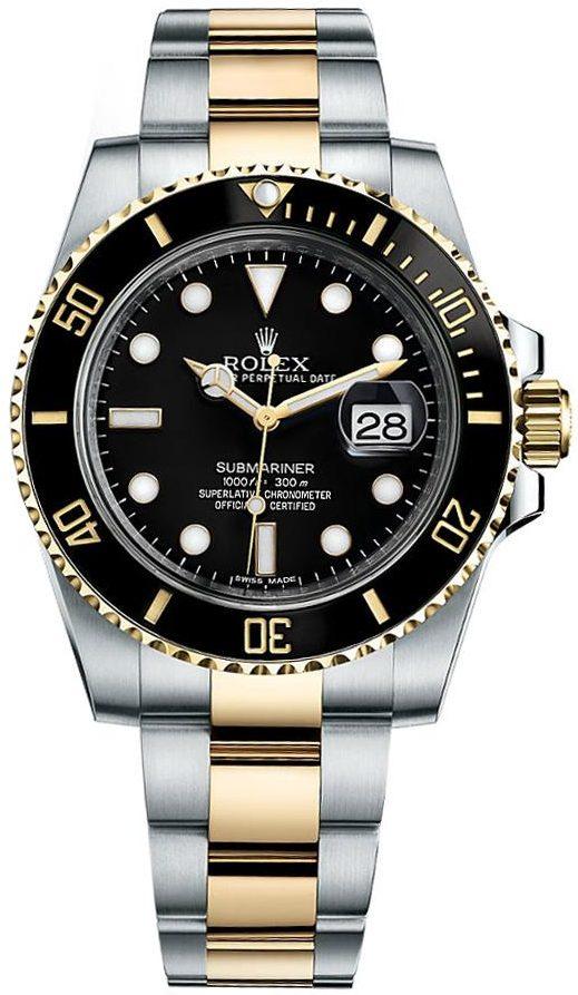 Rolex Submariner Date 40mm Steel and Yellow Gold Ceramic