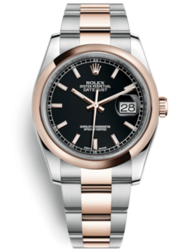 Rolex Datejust 36mm Steel and Everose Gold
