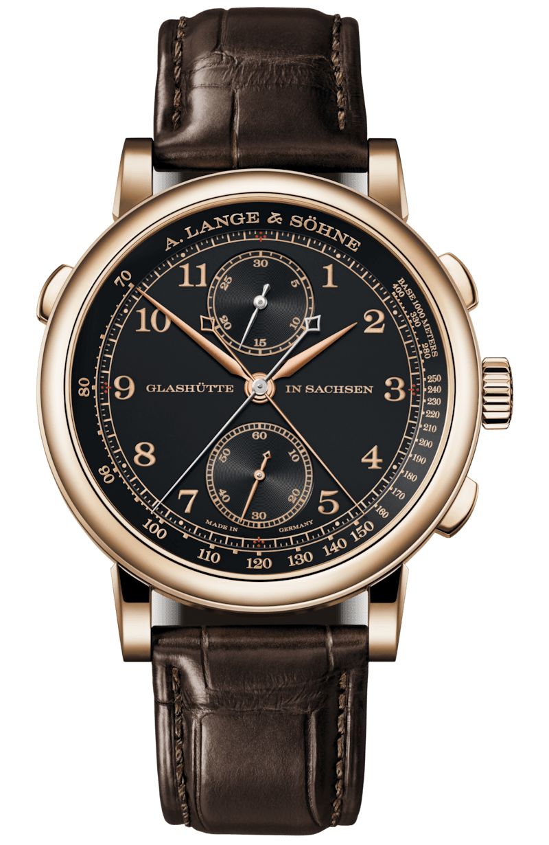 A. Lange and Sohne  1815 Rattrapante Honeygold Homage to F. A. Lange