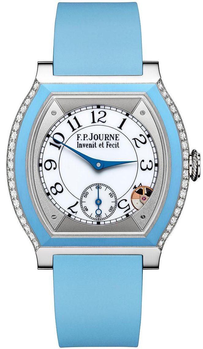 F.P. Journe Elegante Elegante 40 mm Titanium Inserts and 2 Rows of Diamonds