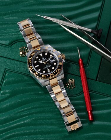 Rolex GMT Master II 40mm Steel and Yellow Gold