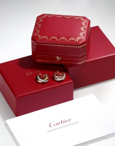 Серьги с бриллиантами Cartier Trinity