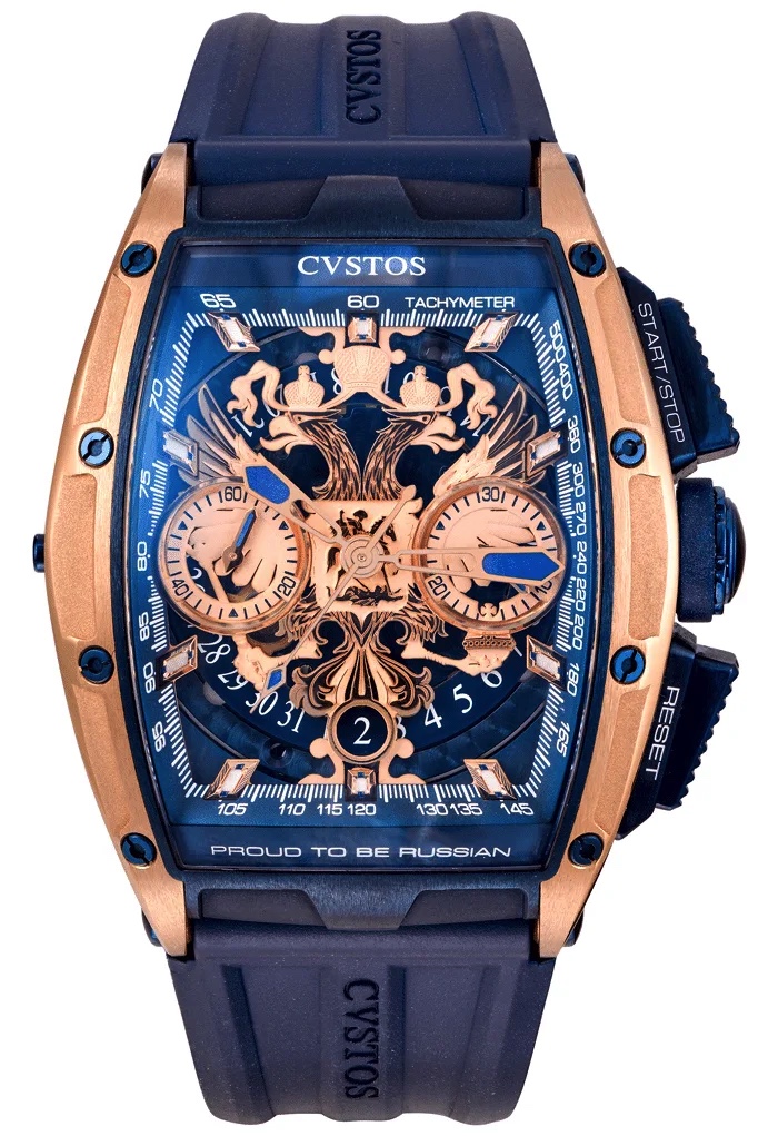 Cvstos Challenge Chrono Depardieu LE 'Proud to be Russian' Steel Blue