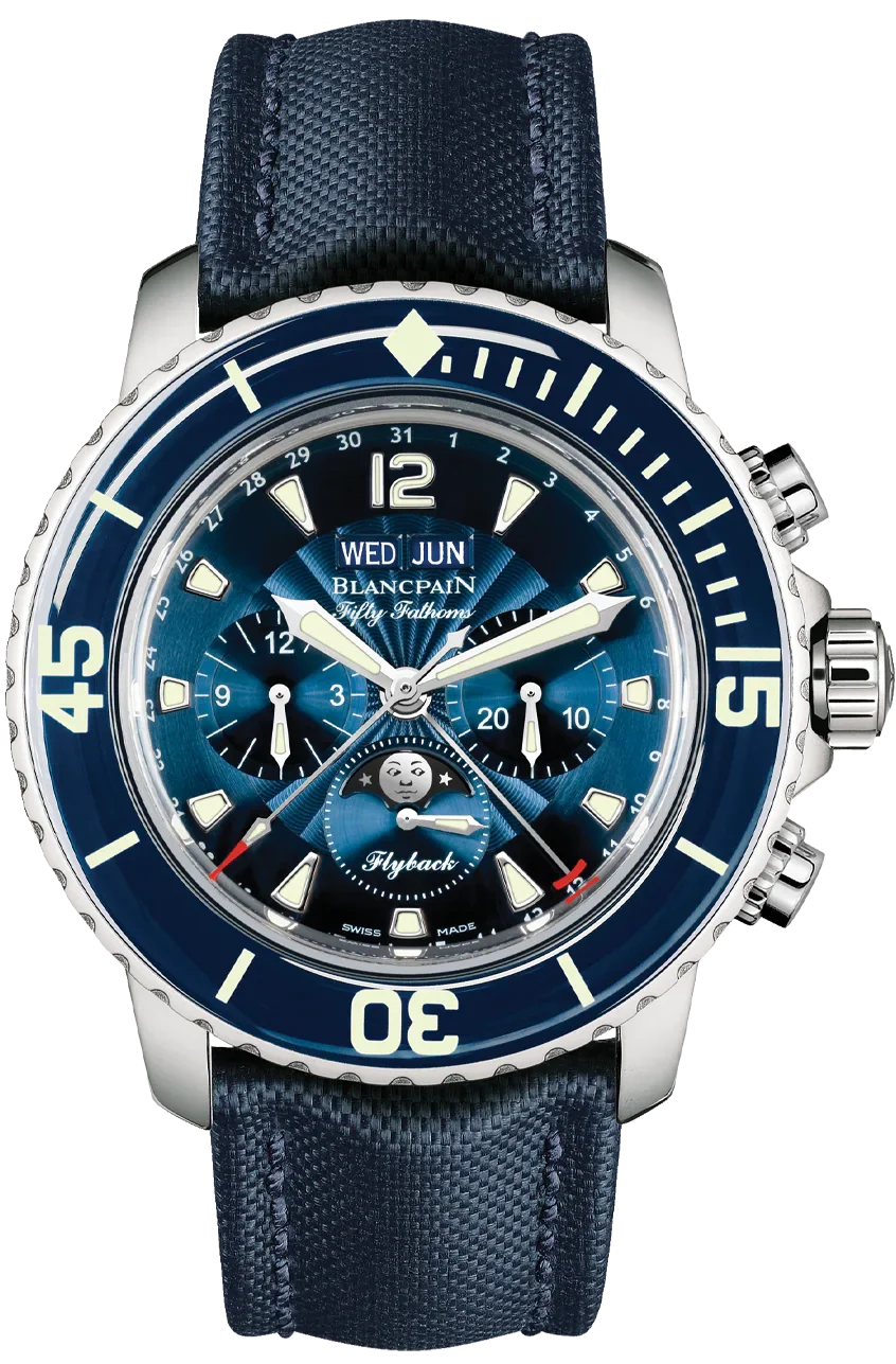 Blancpain Fifty Fathoms 'Fifty Fathoms' Flyback Chronograph Complete Calendar Moon Phase