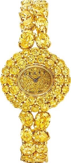 Graff Jewellery Watches Oval Fancy Vivid Yellow Diamond