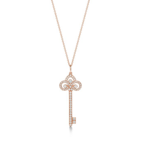 Подвеска с бриллиантами Tiffany & Co Fleur de Lis Key Pendant