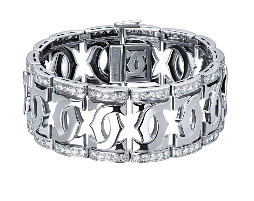 Браслет с бриллиантами Cartier Double C