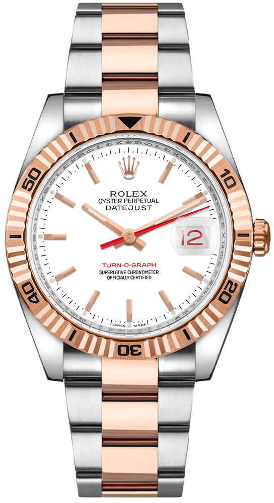 Rolex Datejust Turn-O-Graph 36mm Steel and Everose Gold