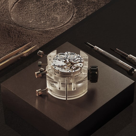 Часы Jaeger-LeCoultre Duometre Chronograph Moon в розовом золоте Q622252J, калибр