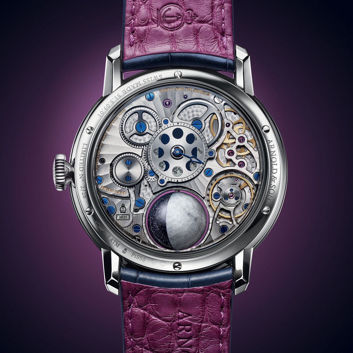 Arnold & Son Instrument Collection Luna Magna Platinum