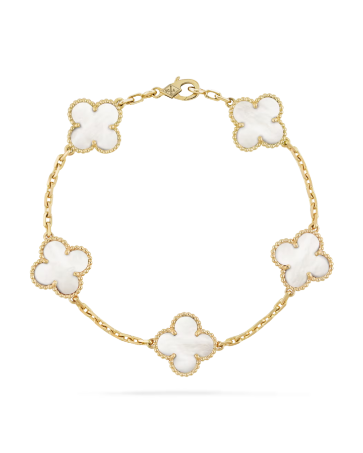 Браслет Van Cleef & Arpels Vintage Alhambra, 5 мотивов