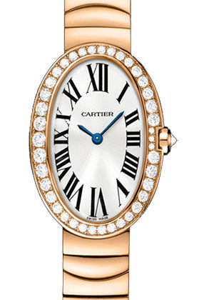 Cartier Baignoire Small Quartz Rose Gold Diamond