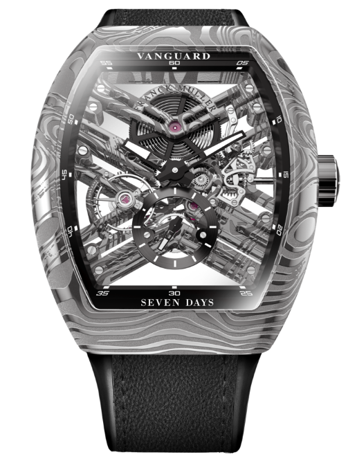 Franck Muller Vanguard Damascus Steel Skeleton