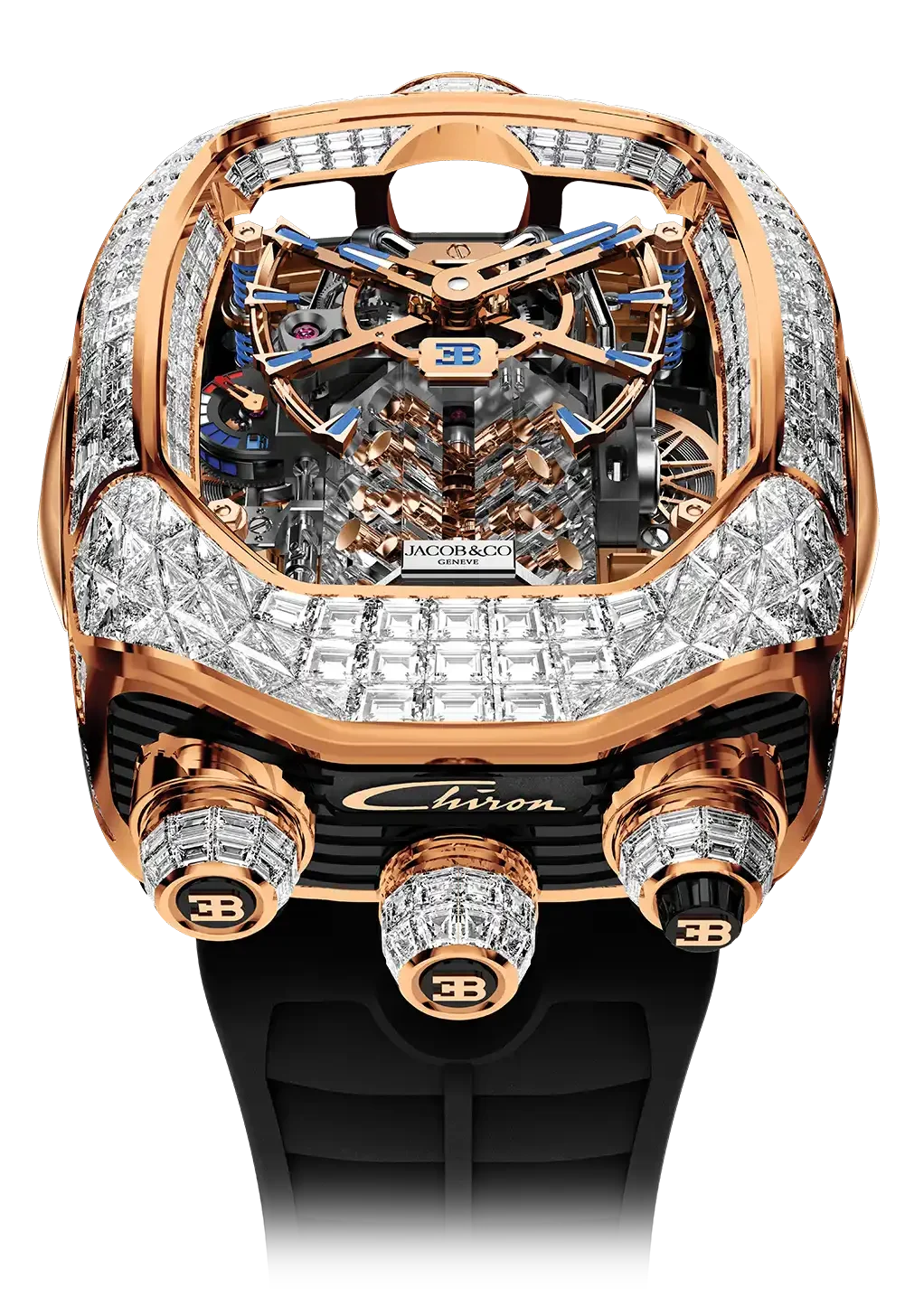 Jacob & Co. Bugatti Chiron Tourbillon Baguette