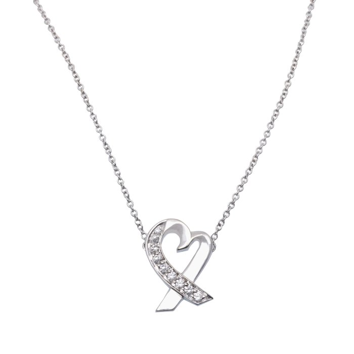 Подвеска с бриллиантами Tiffany & Co Paloma Picasso Loving Heart