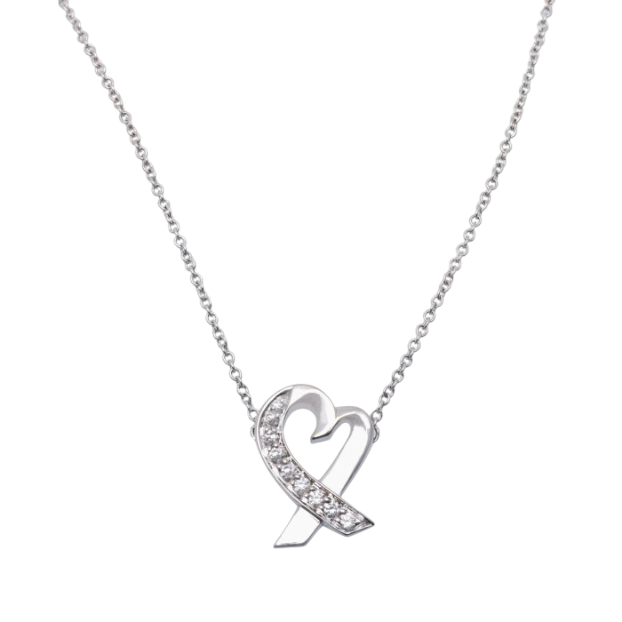 Подвеска с бриллиантами Tiffany & Co Paloma Picasso Loving Heart
