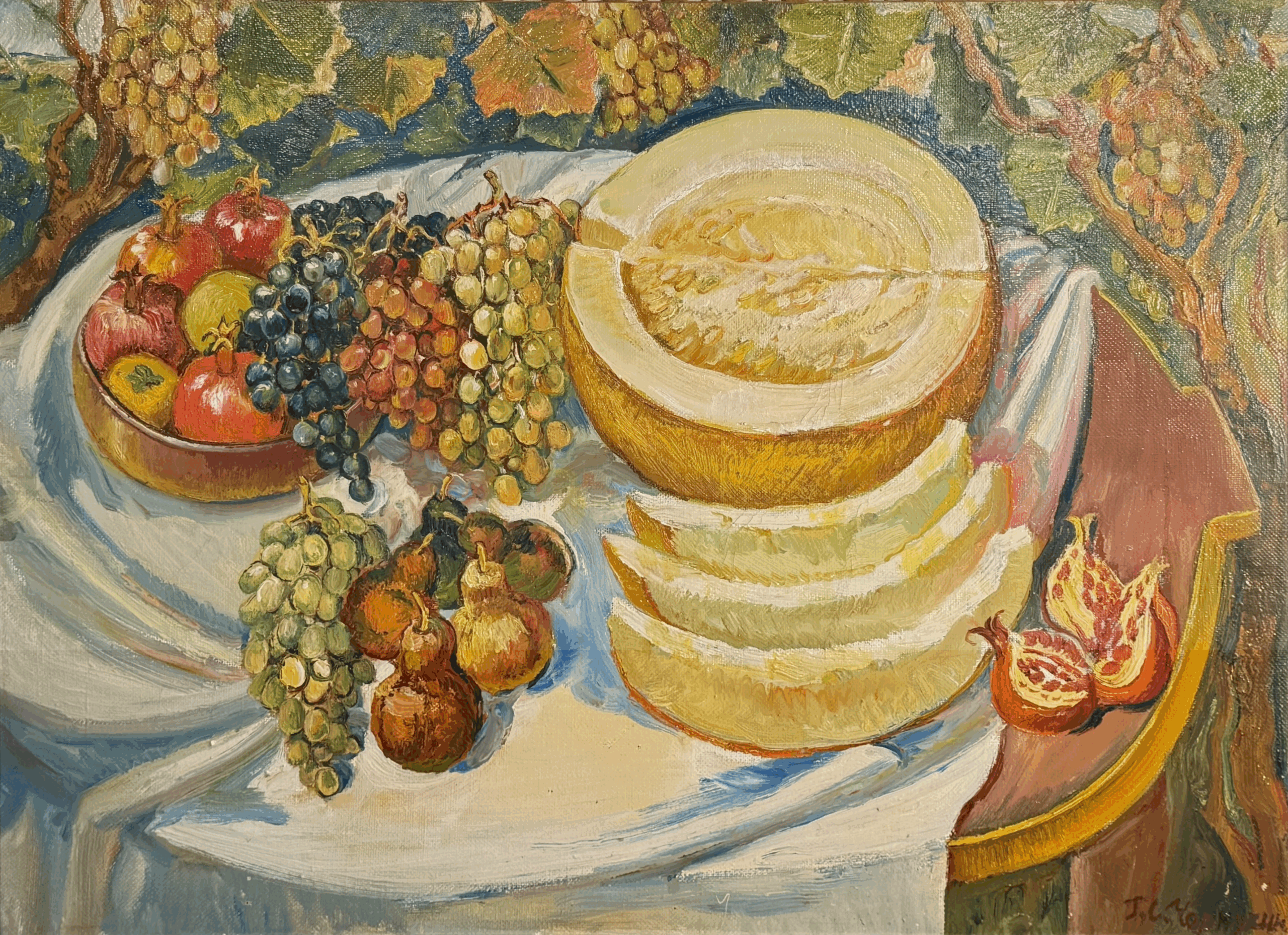 Натюрморт с дыней