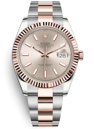 (Русский) Rolex Datejust 41mm Steel and Everose Gold