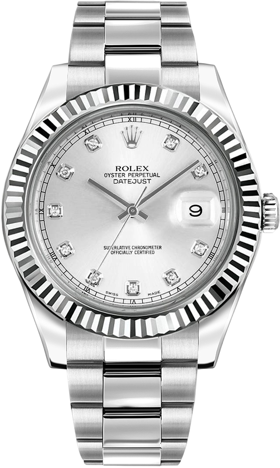 (Русский) Rolex Datejust II 41mm Steel and White Gold
