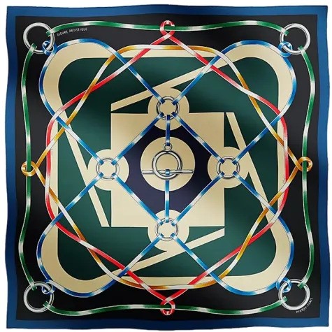 (Русский) Шелковый платок Hermes Carre